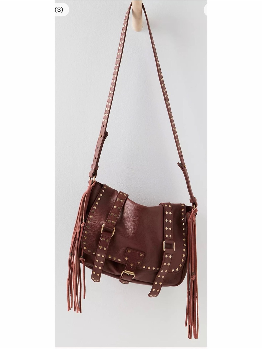Free People We The Free Studded Messenger Bag Tote